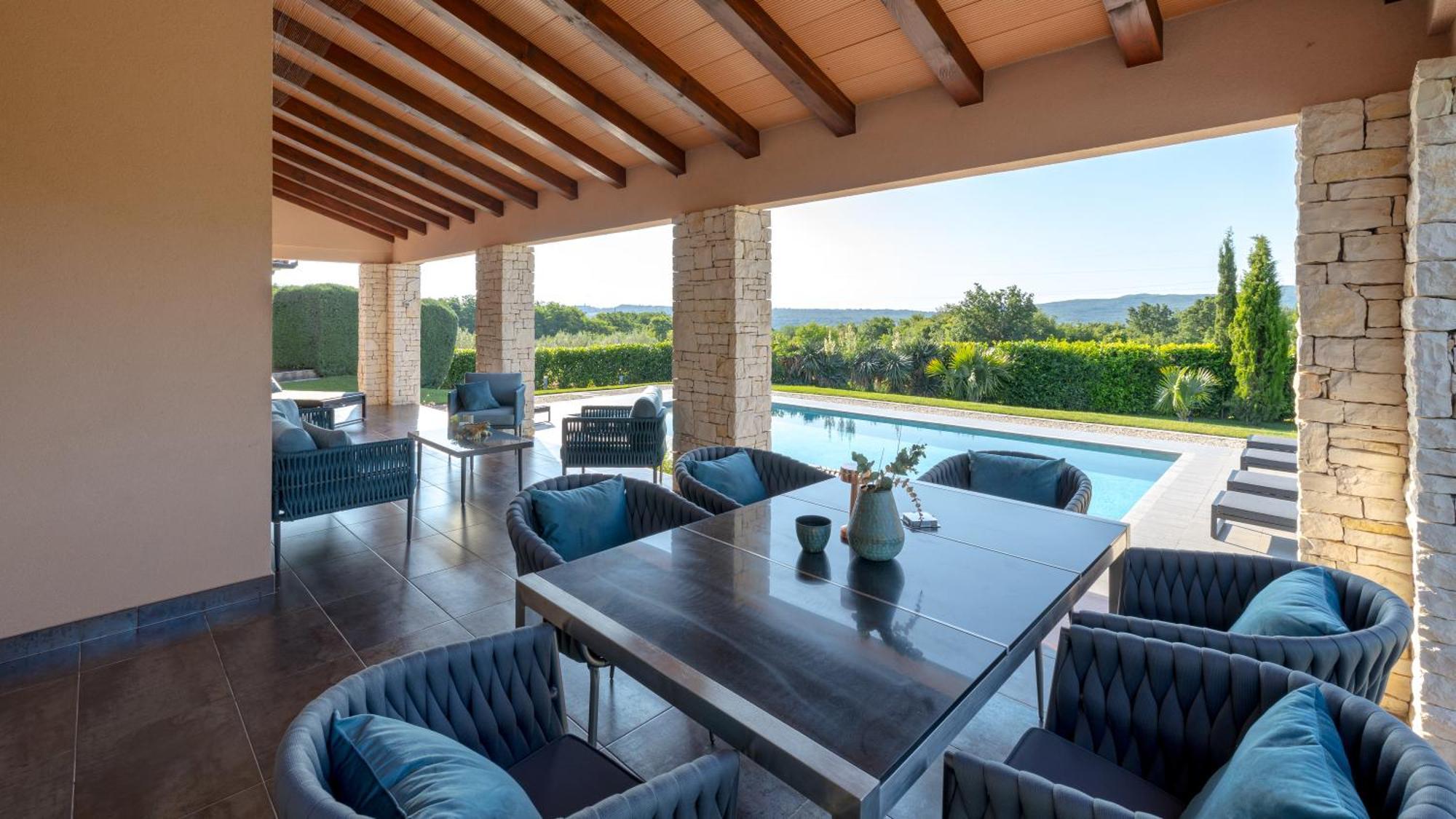Villa Labin In Zartinj - Luxury Privacy Heated Pool With Auto Cover 외부 사진