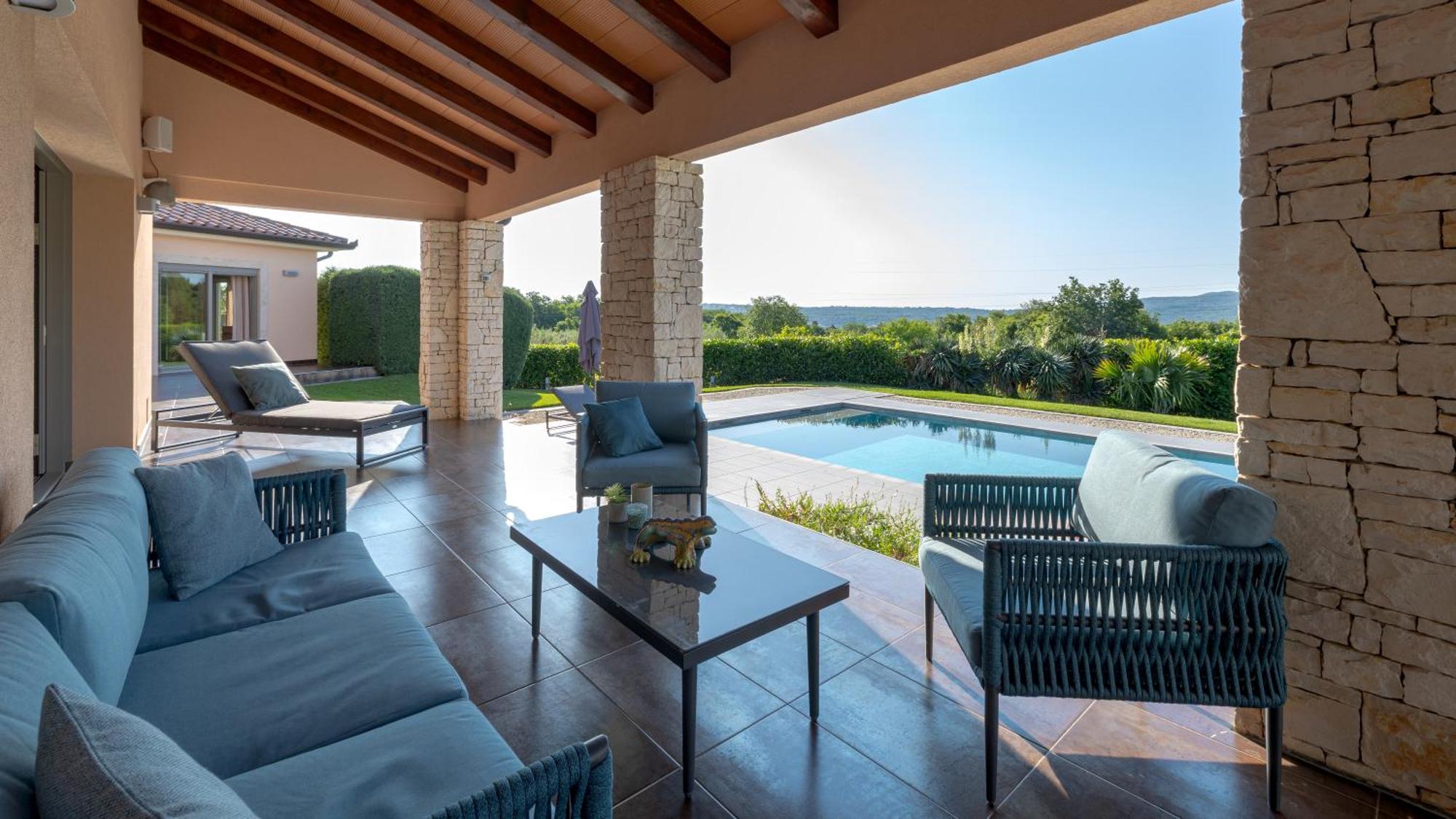 Villa Labin In Zartinj - Luxury Privacy Heated Pool With Auto Cover 외부 사진