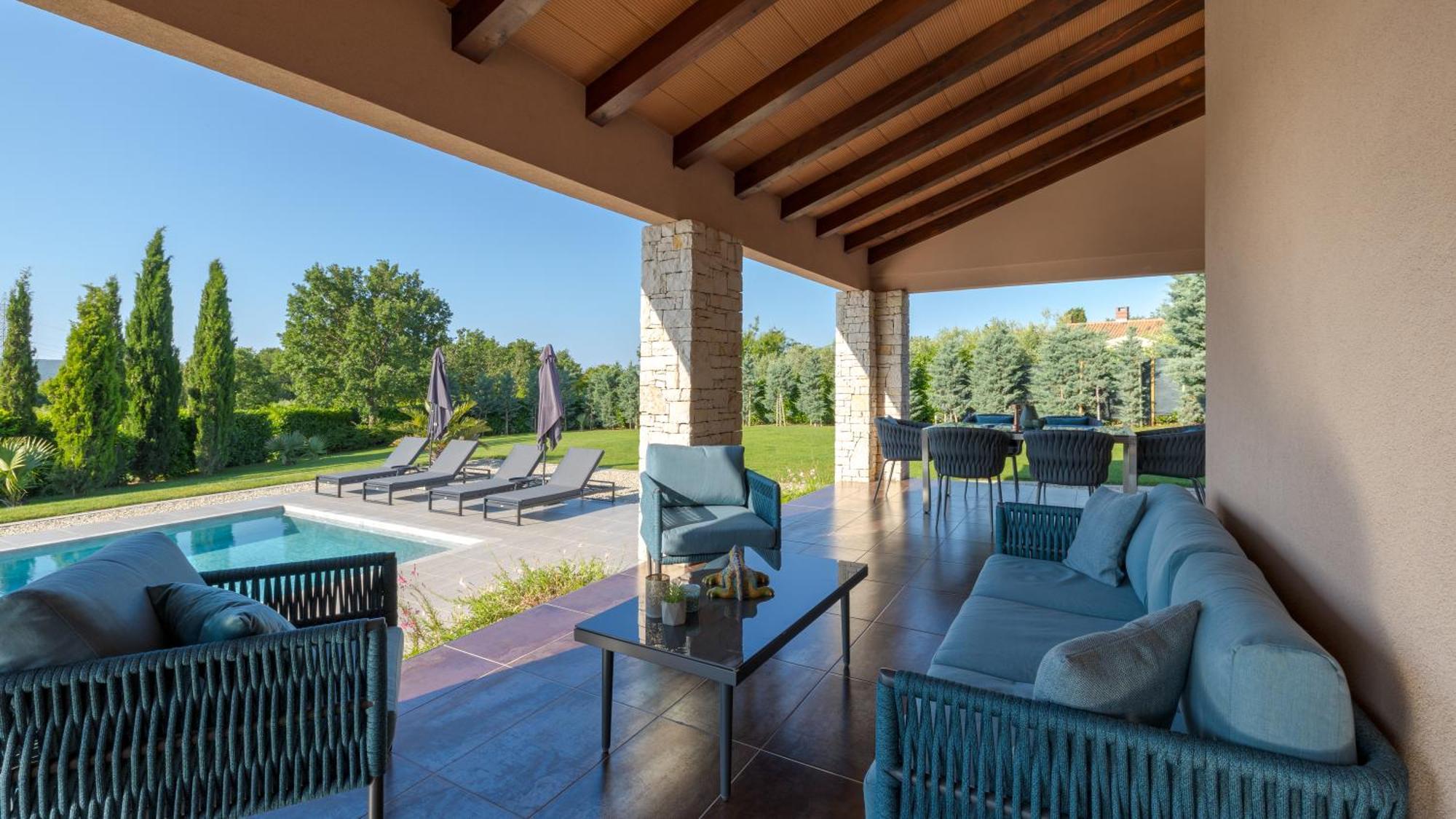 Villa Labin In Zartinj - Luxury Privacy Heated Pool With Auto Cover 외부 사진